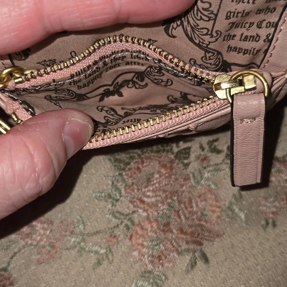 Vintage NWT PINK Juicy couture MINI wallet KEYCHAIN - Picture 6 of 7